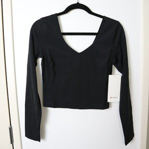 NWT Lululemon Align Long-Sleeve Shirt size 6 in black